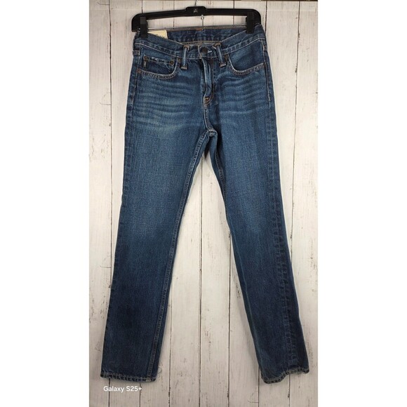 Abercrombie Kids Size 16 The A&F Skinny Blue Denim Jeans Youth EUC - Picture 1 of 12